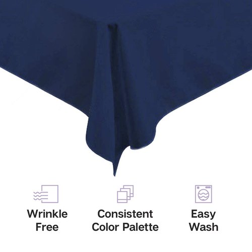 Gee Di Moda Rectangle Tablecloth - 60 x 102 Inch Chocolate Table Cloth for 6 Foot Rectangle Tables - Heavy Duty Washable Fabric - for Holiday Party, Dinner, Weddings, Baby Shower & Events