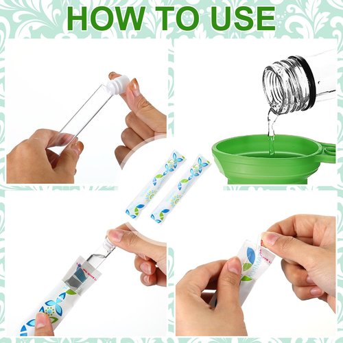Baderke 62 Pcs Plastic Tube Set Include Includes 20 Tubes for Women 40 Reusable Wrappers 2 Silicone, Tube for Women