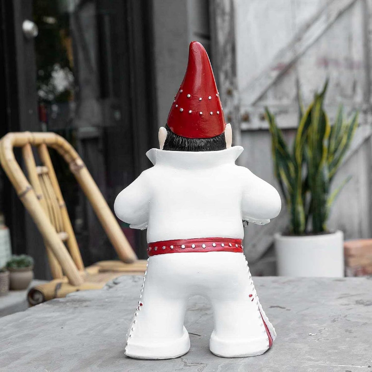Singer Gnome Garden Statue - Large Outdoor Resin Dwarf Figurine for Patio Decor | Unique Home Gift