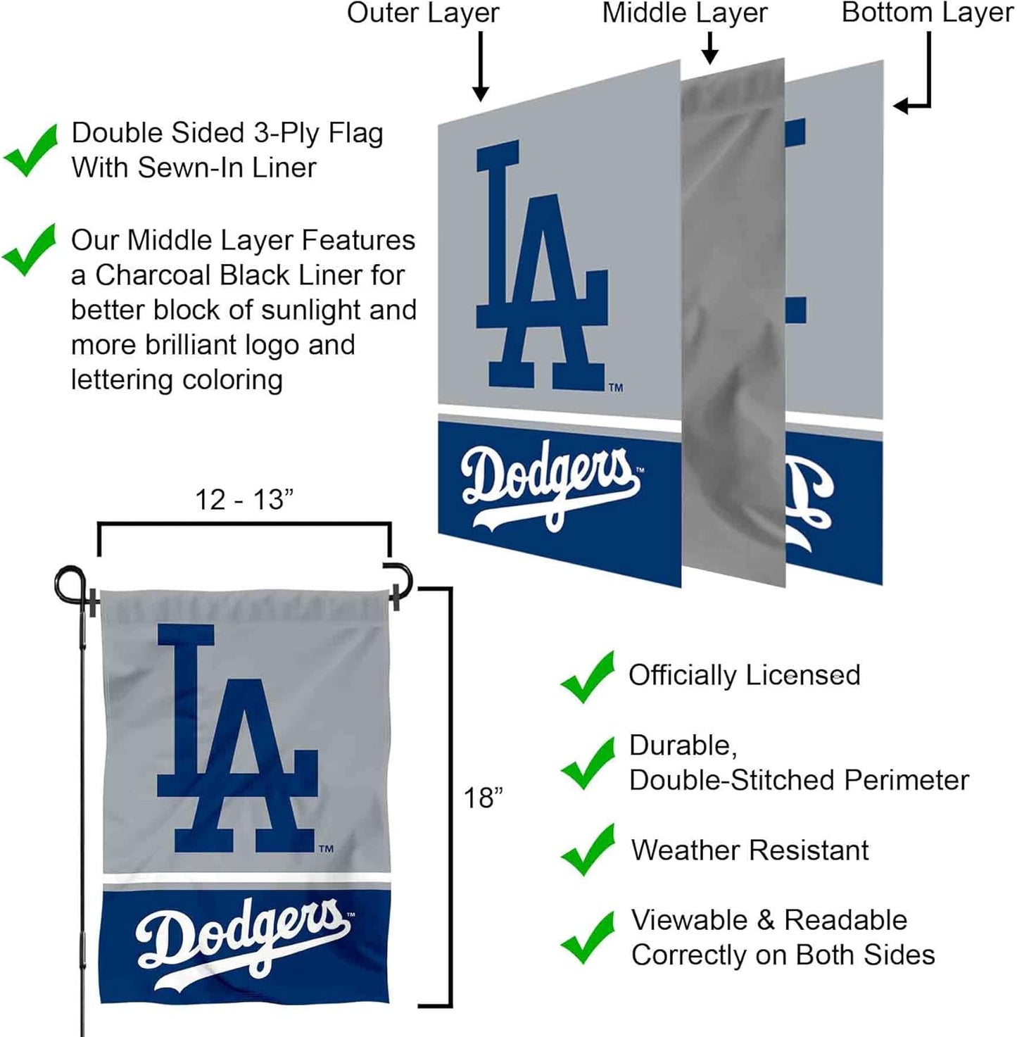 Los Angeles Dodgers Garden Flag - Double-Sided Design for Outdoor Display