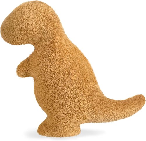 Dino Nugget Pillow - Plush Dinosaur Chicken Pillow | Funny Birthday Gift for Kids & Teens (Small, T-Rex)