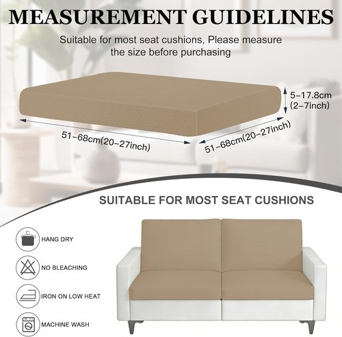 BIETYONE Patio Cushion Covers - 4-Piece Stretch Slipcovers for Outdoor Furniture | Washable & Reusable