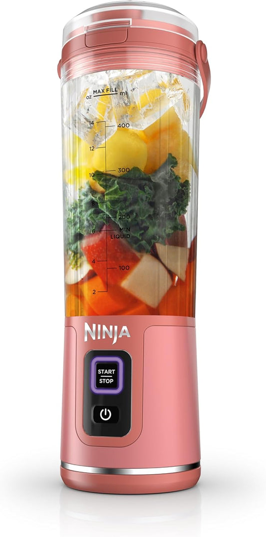 Ninja Blast Portable Blender - Cordless 18oz Personal Blender for Smoothies & Shakes | BPA Free, USB-C Rechargeable, Red Clay