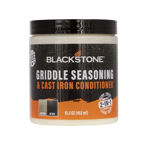 Blackstone Griddle Seasoning & Cast Iron Conditioner - Premium White Formula for Optimal Care