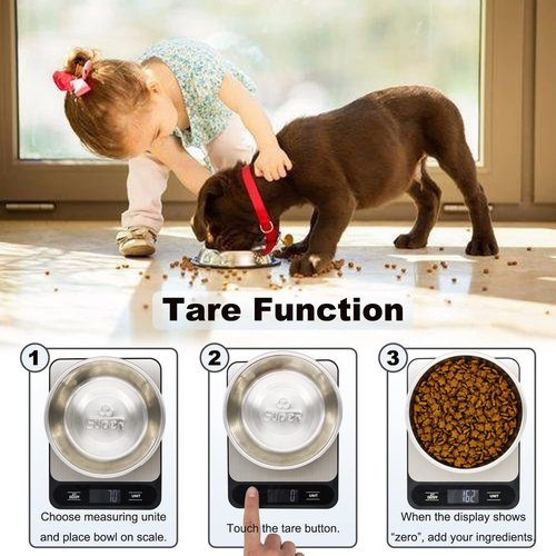 JOEAA Food Kitchen Scale, 10kg 22lb Digital Grams and Ounces for Weight Loss