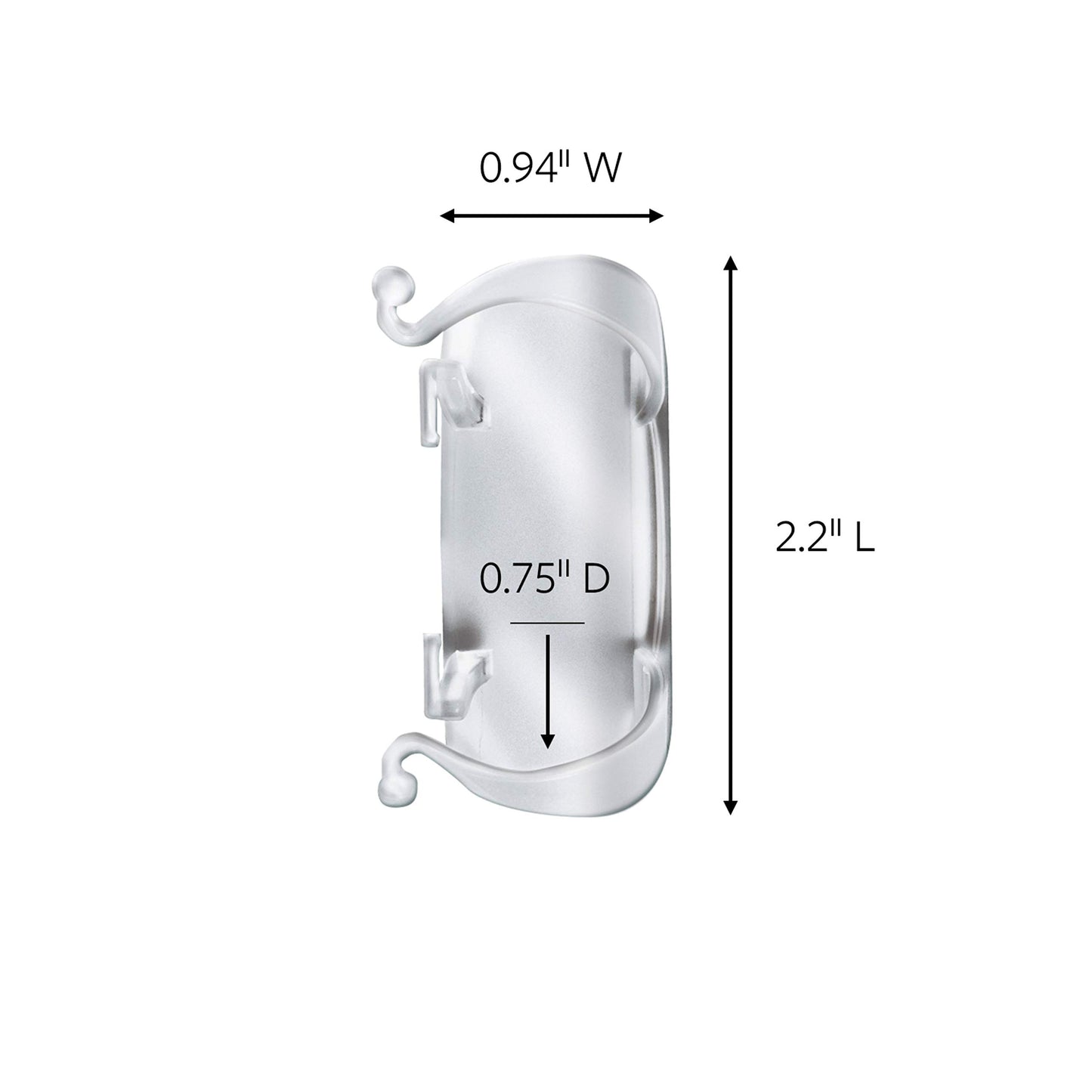 Command Large Cord Clips, Organize Damage-Free, 4-Packs, 8-Clips Total