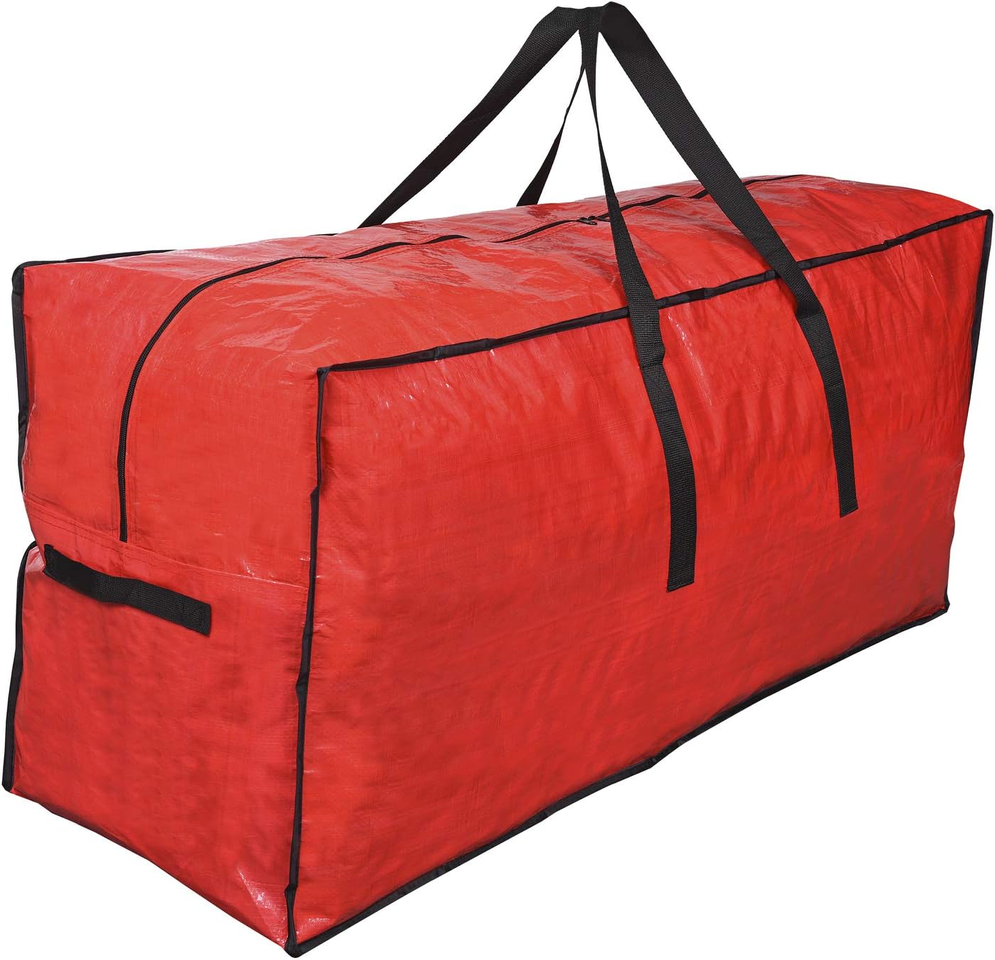 Primode Christmas Tree Storage Bag - Fits Up to 7.5 Ft Disassembled Trees | Protective Zippered Case (Red)