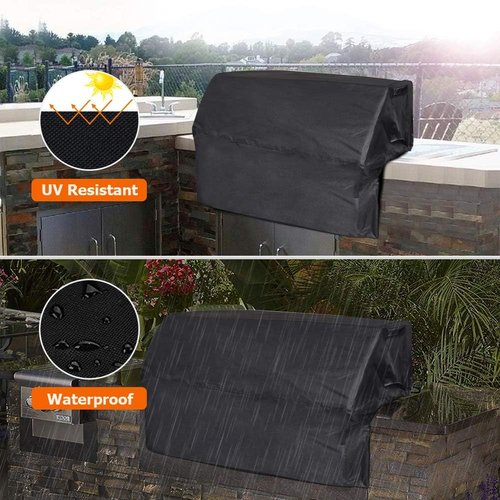 iCOVER Built-In Grill Cover - Heavy Duty Waterproof BBQ Protection for 32 Inch Grills | Fits Bull, Char-Broil, Napoleon, Weber