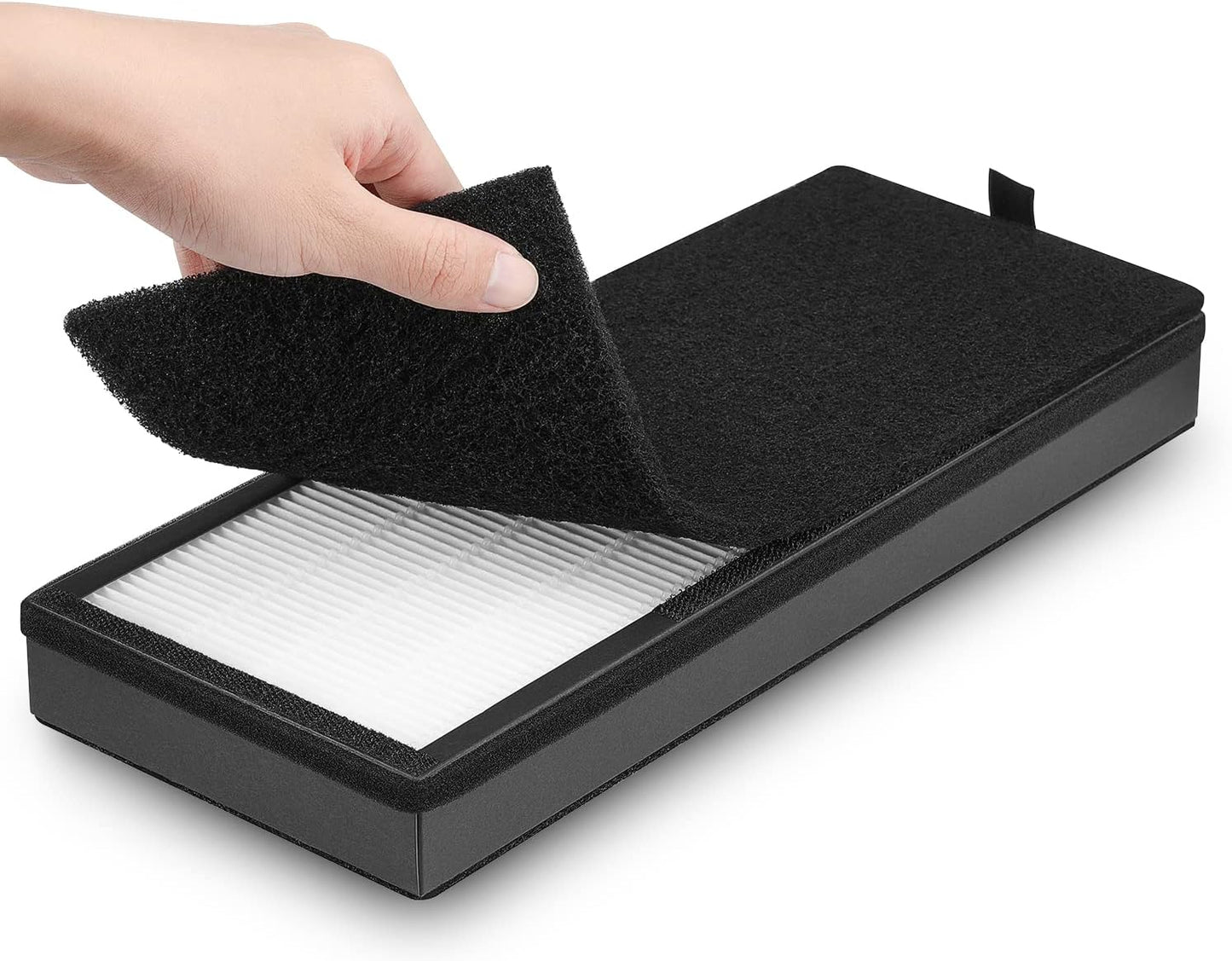 VEVA HEPA Replacement Filter - 2 HEPA Filters & 8 Activated Carbon Pre-Filters | 2+ Year Supply for Air Purifier