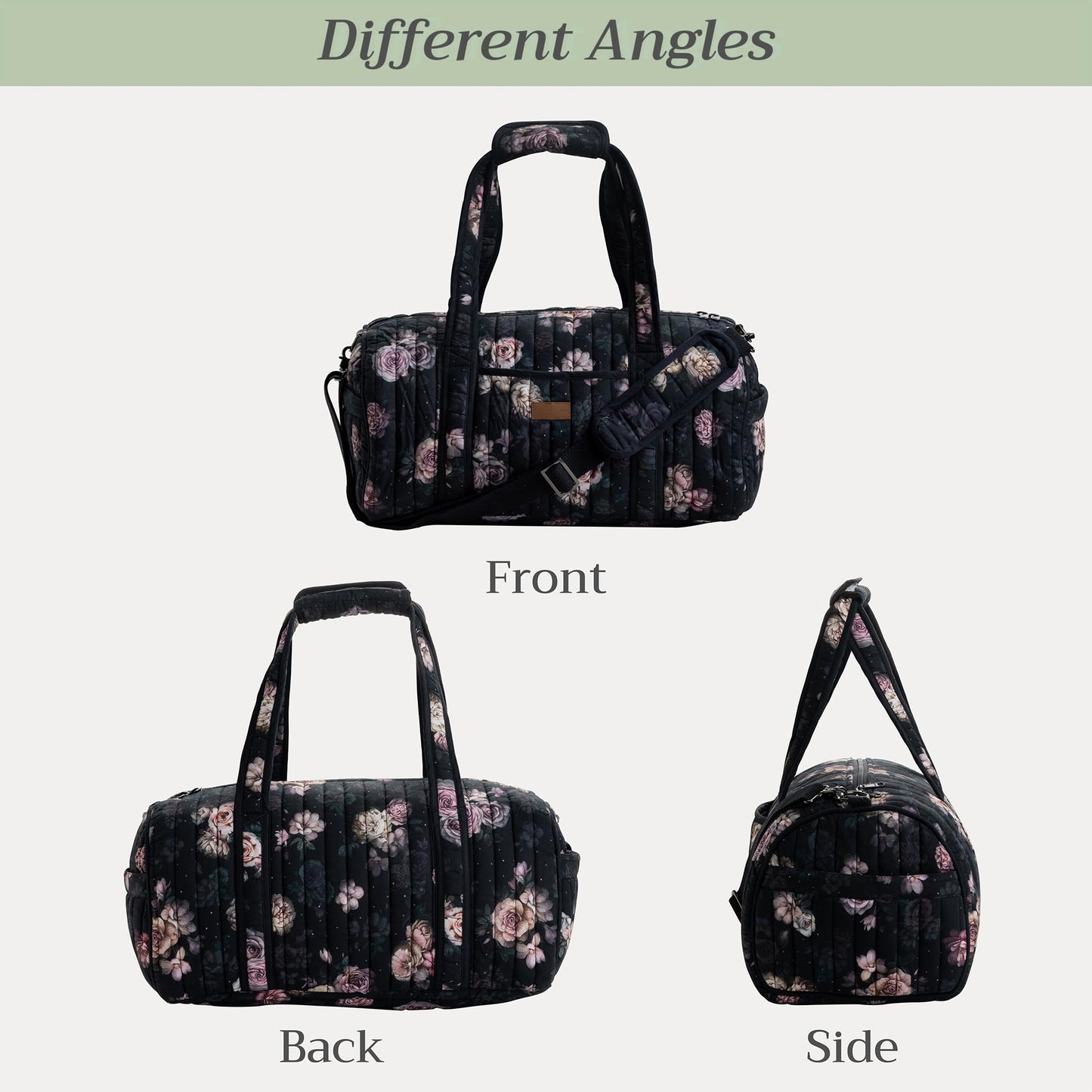 Maison d' Hermine Weekend Duffel Bags for Women Cotton Quilted Overnight Luggage Weekend Bag for Men Gym Sports Gifts Travel Business Travellers Trip Mothers Day Gifts -Colmar - Yellow