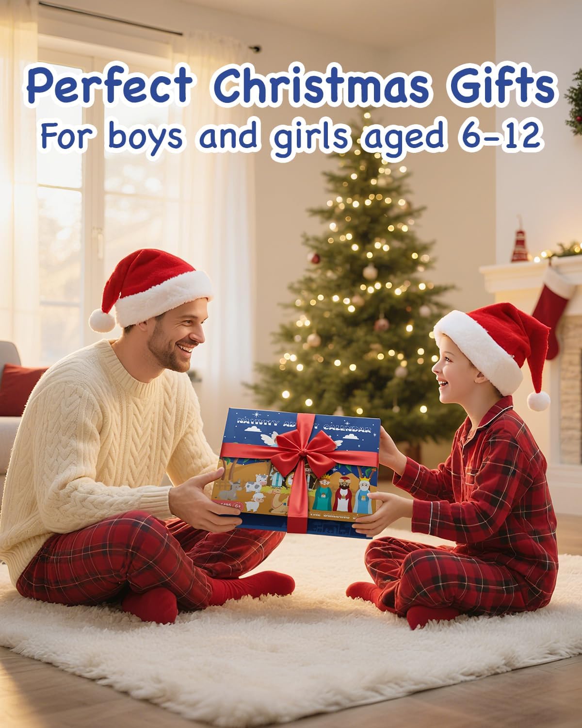 Nativity Advent Calendar 2025 - 24-Day Building Blocks Countdown Toy for Kids & Adults