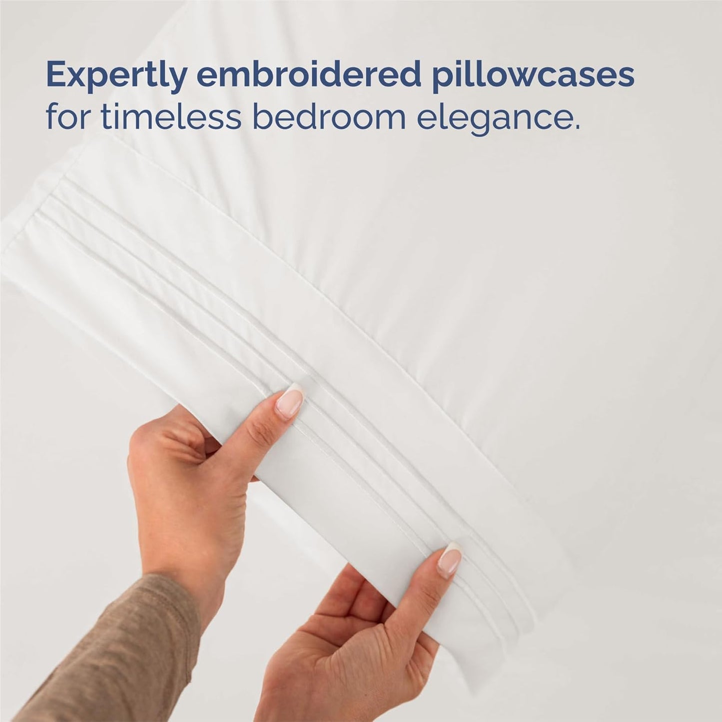 King Size 4-Piece Sheet Set | Comfy Cooling Bed Sheets - Luxury Hotel Quality - Deep Pockets, Soft & Wrinkle-Free - Oeko-Tex Certified - Antique White