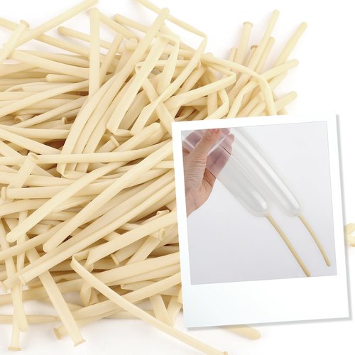 260 Balloons - Clear Long Balloons for Tying Balloon Arch | 100Pcs Skinny Stretchy Tie Balloons for Animal Making, Twisting, Attaching & Long Balloon Tying