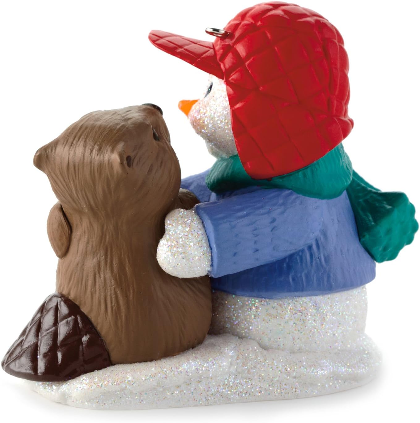 Snow Buddies Keepsake Ornament - Snowman & Beaver - 18th in Series