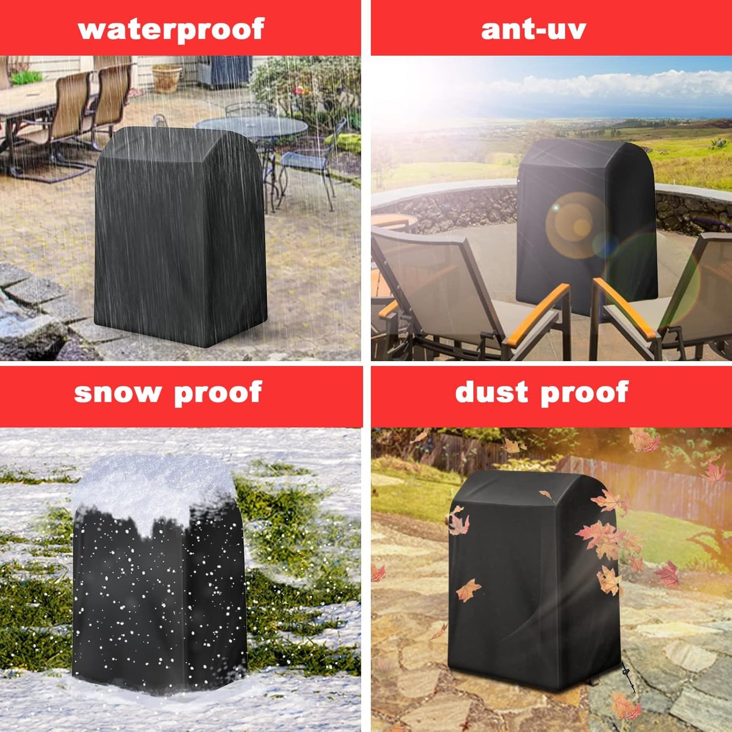 Nexgrill Heavy Duty BBQ Grill Cover - 40-Inch Waterproof & UV Resistant for Outdoor Grills