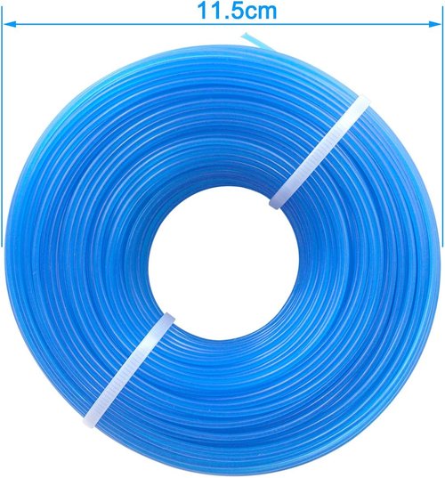 Grass Trimmer Line - 328ft .065'' Nylon Replacement Spool for String Trimmers - Durable Blue
