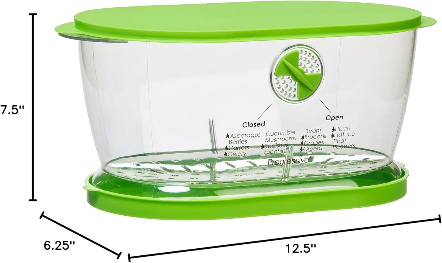 Prep Solutions by Progressive Lettuce Keeper - 4.7 Quart Produce Storage Container, Green