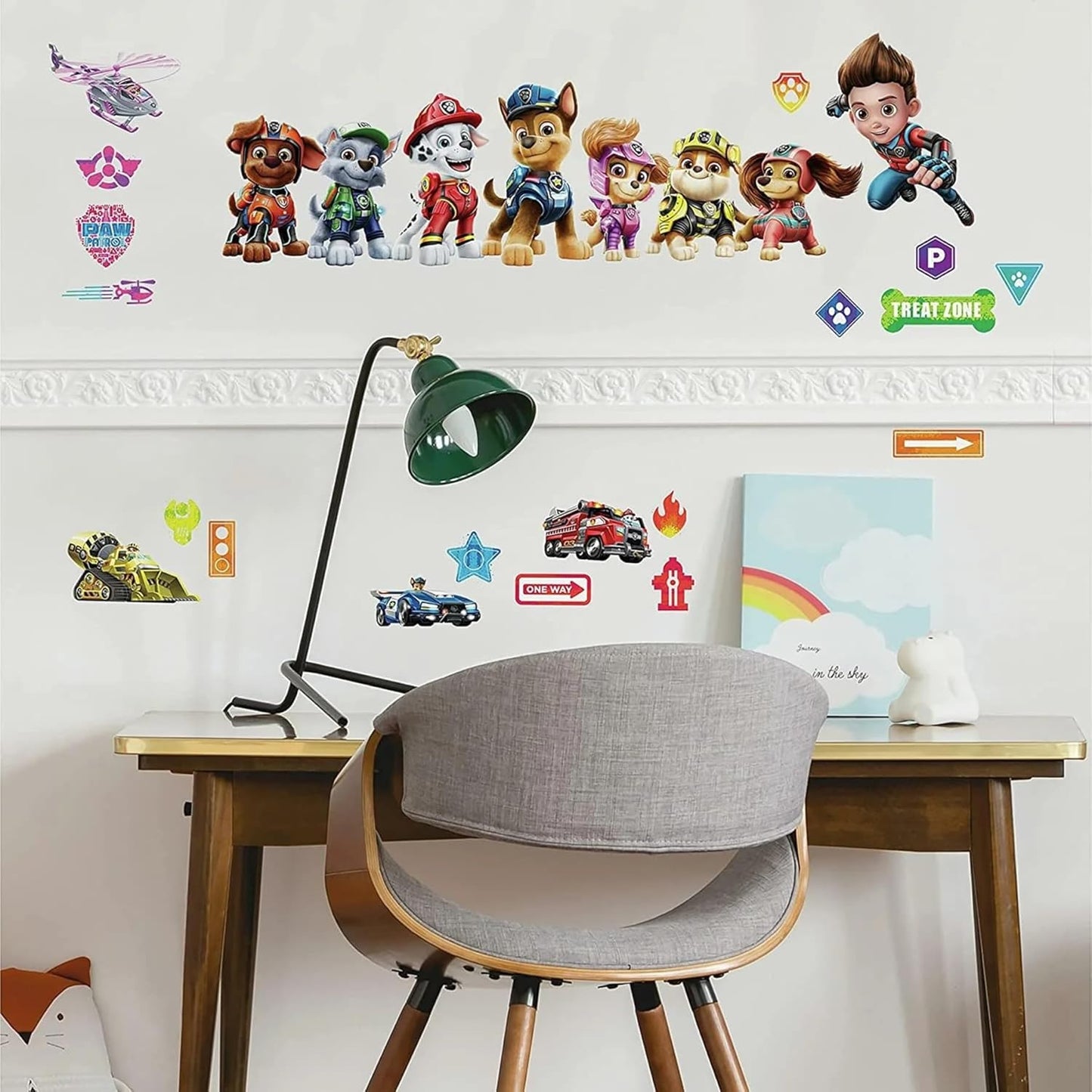 RoomMates Paw Patrol Movie Wall Decals - Easy Peel and Stick Design for Kids' Rooms