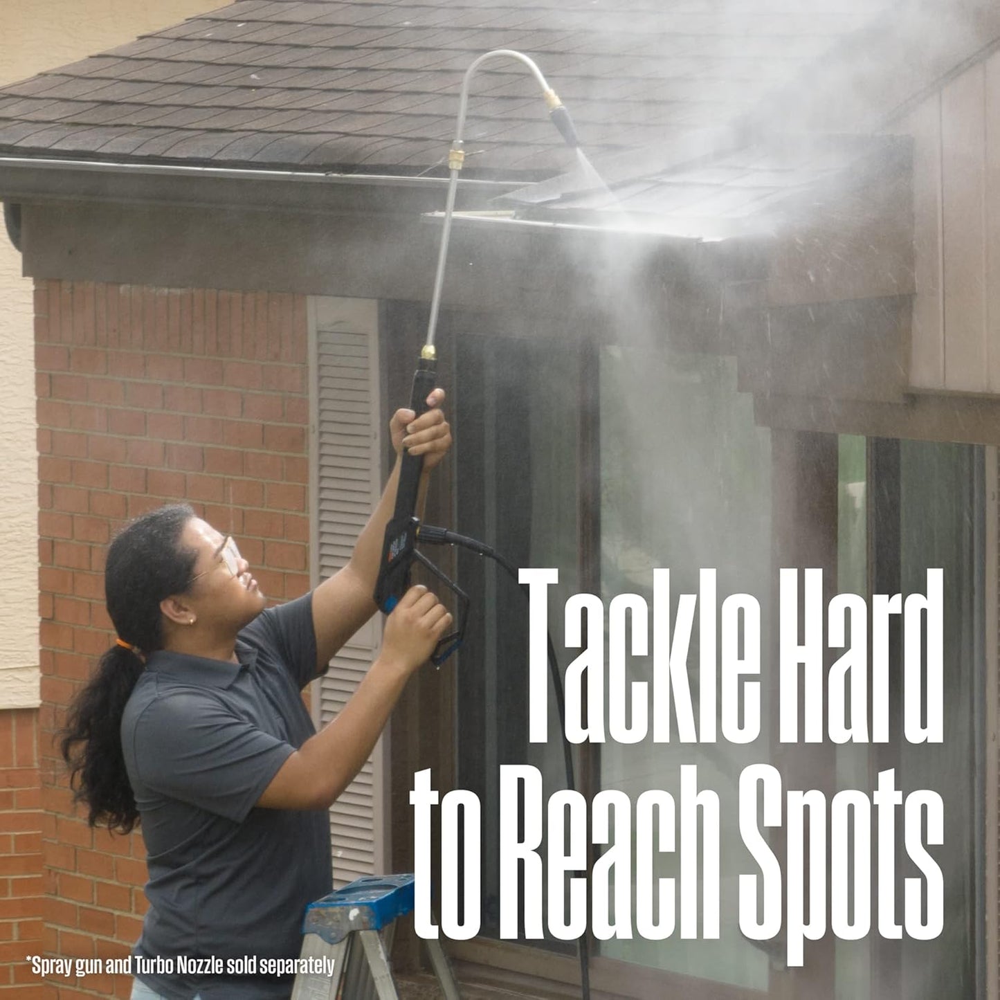 Westinghouse 13” Gutter Cleaner Wand - 3600 Max PSI, 1/4” Connector | Compatible with Gas & Electric Washers
