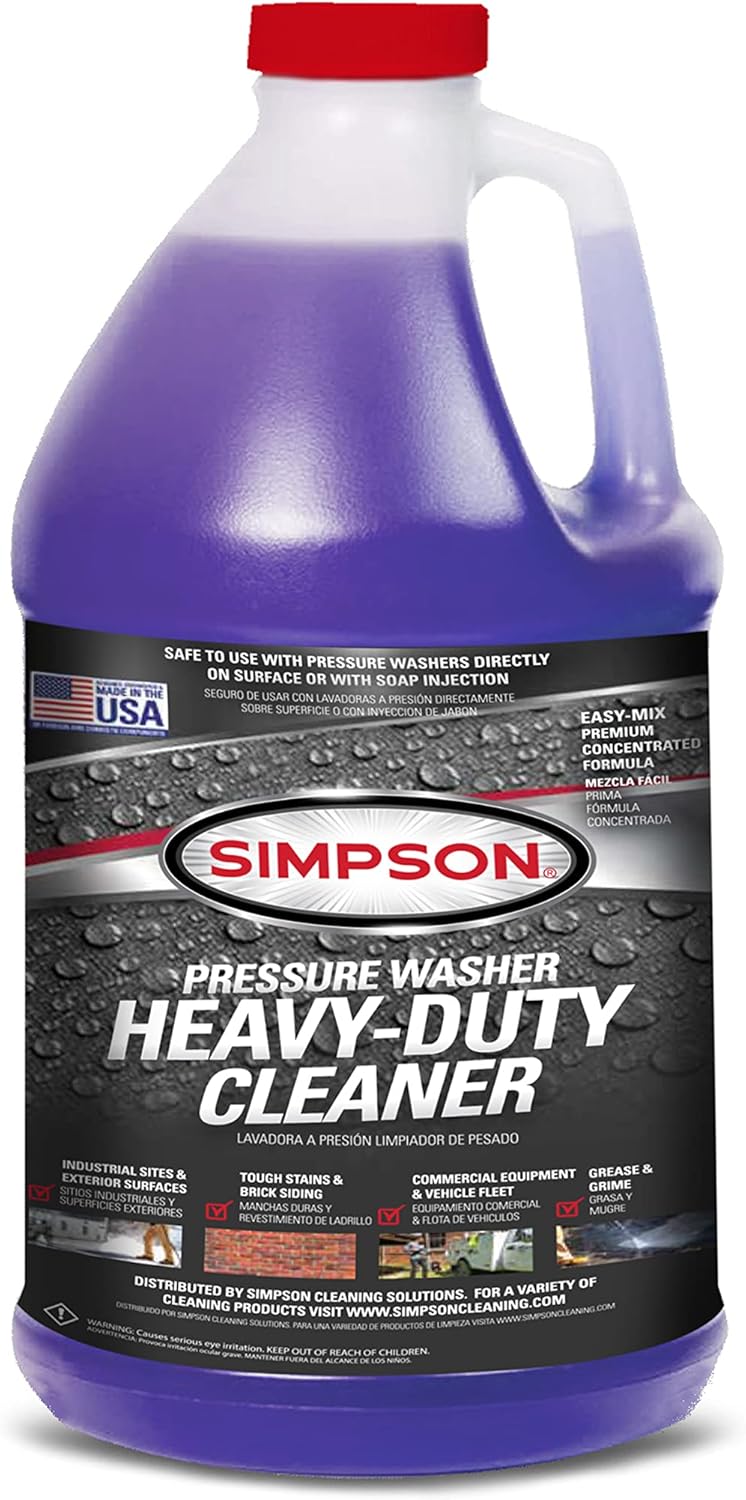 Simpson Cleaning Concentrated Soap Solution - Powerful Pressure Washer Cleaner | 1 Gallon, Purple