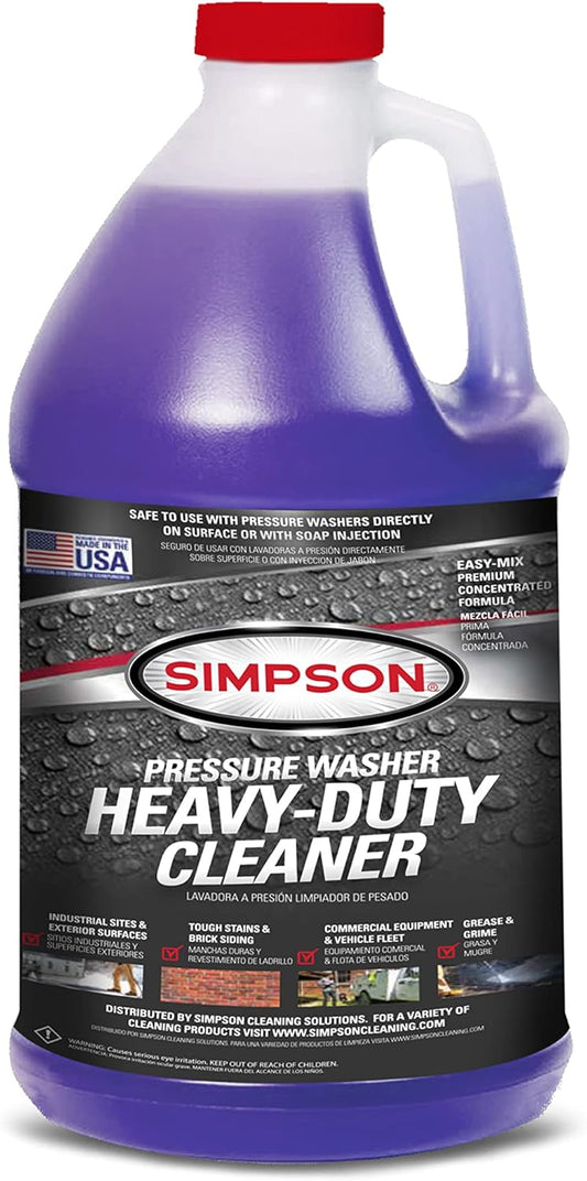Simpson Cleaning Concentrated Soap Solution - Powerful Pressure Washer Cleaner | 1 Gallon, Purple