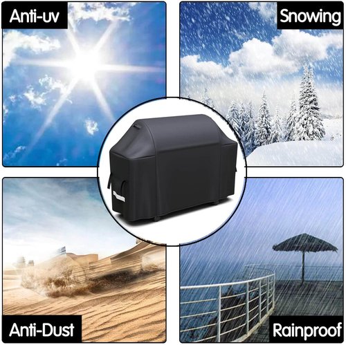 Grisun 7132 Grill Cover - Waterproof Heavy-Duty Protection for Weber Genesis II & Summit | XX-Large 72 Inch