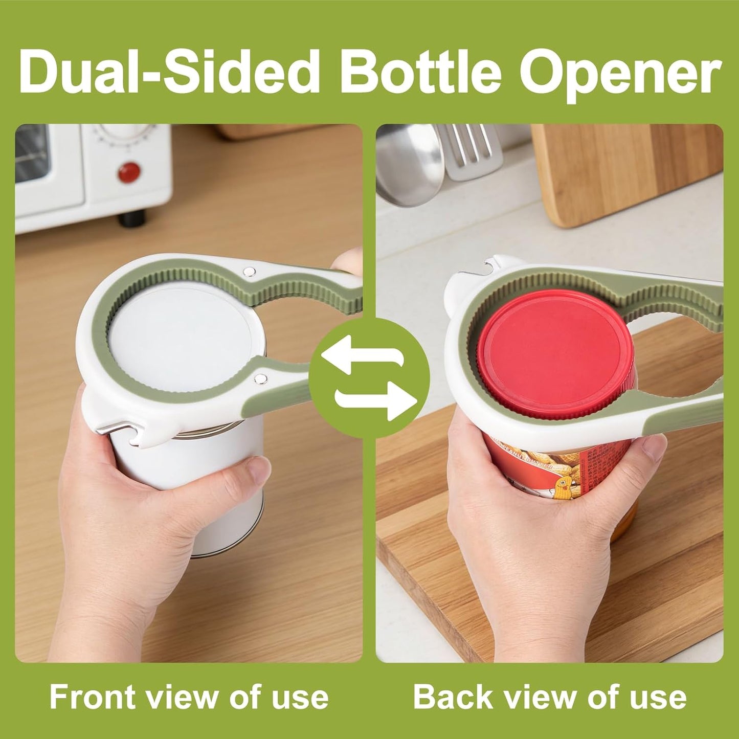 Skiennix 6-in-1 Jar Opener - Multi-Functional Tool for Seniors with Arthritis | Non-Slip Grip & Space-Saving Design