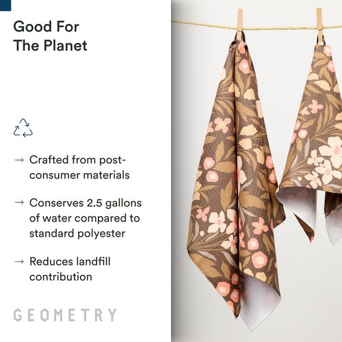 GEOMETRY Bar Towels for Kitchen Premium Towels for Cleaning Dishes & Glassware - Absorbent & Fast Drying Kitchen Towels - Gradient Star, 12" x 14" - 1-Piece