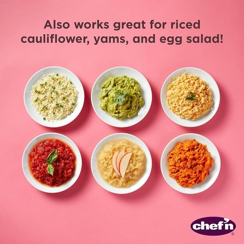Chef’n FreshForce Potato Ricer - Heavy-Duty Masher & Vegetable Press with Easy-Clean Design