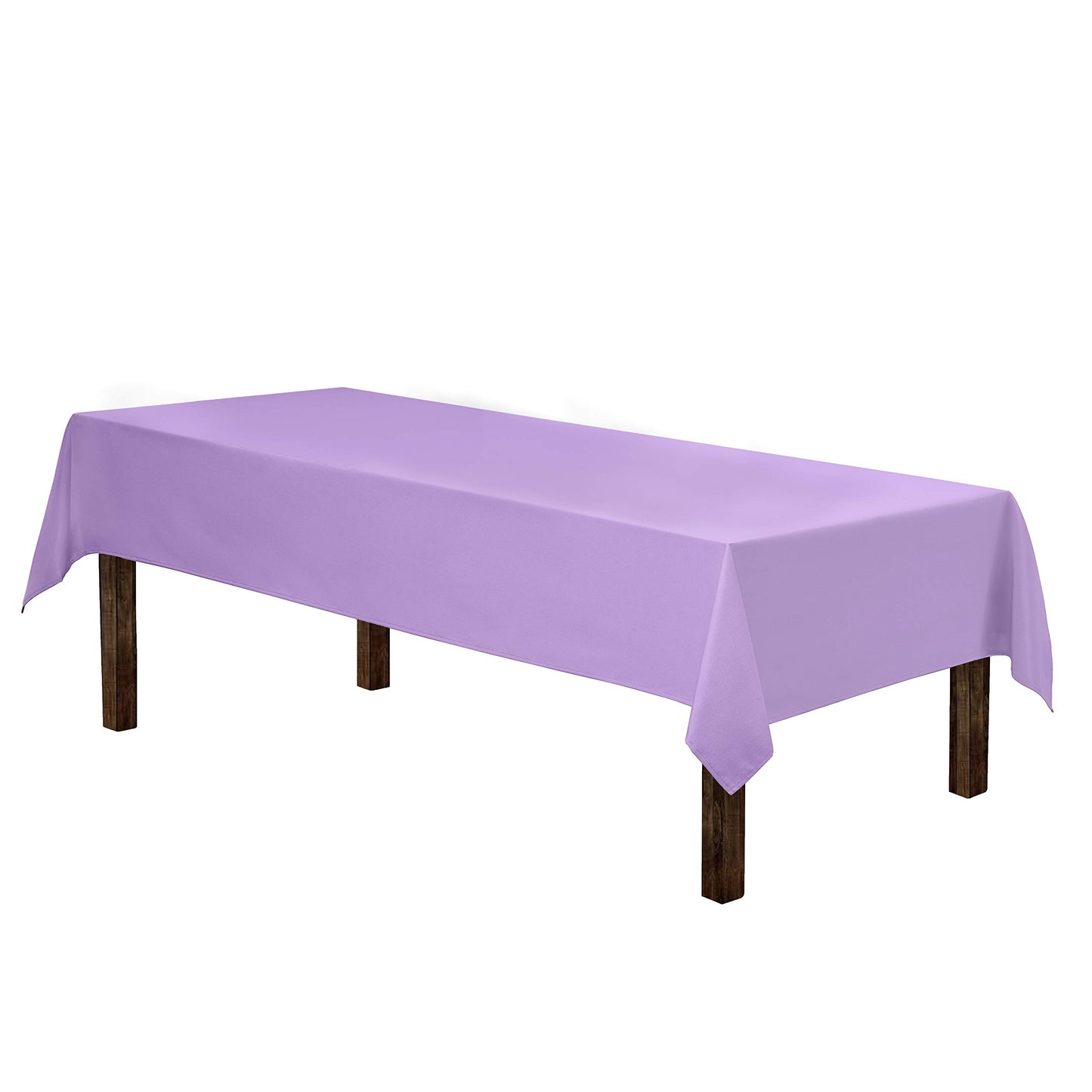 Gee Di Moda Rectangle Tablecloth - 60 x 126 Inch Lavender Table Cloth for 8 Foot Rectangle Tables - Heavy Duty Washable Fabric - for Holiday Party, Dinner, Weddings, Baby Shower & Events