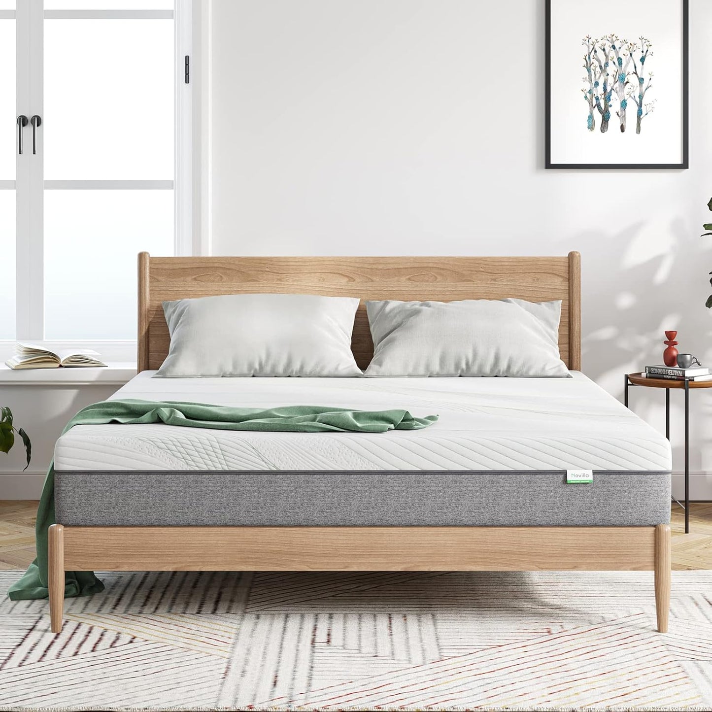 Novilla Gel Memory Foam Mattress - 10-Inch California King Size for Pressure Relief | CertiPUR-US Certified