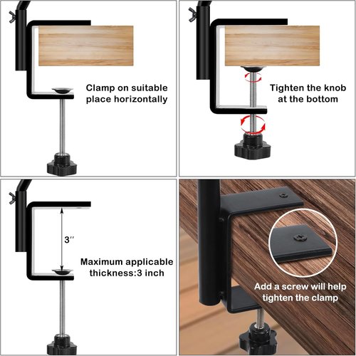 Feed Garden 14-Inch Deck Hook - 2 Pack Bird Feeder Hanger for Decks 1-3 Inches Thick