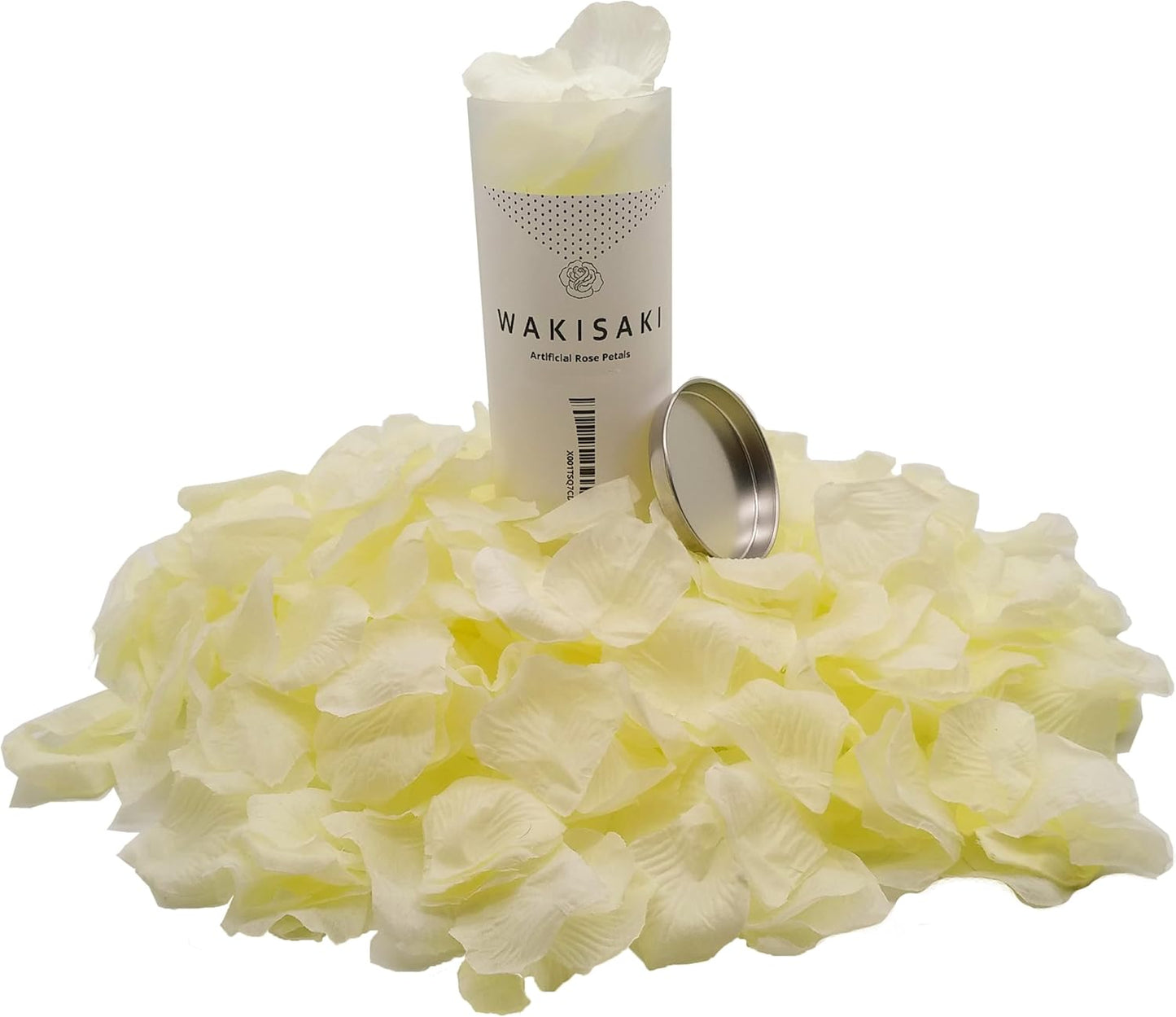 Skiennix Artificial Silk White Rose Petals - Scented & Pre-Separated for Weddings | 1000 Pcs Cream