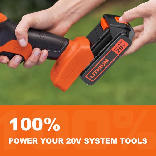BULL-TECH 20V MAX 2.0Ah Replacement Battery - Compatible with All Black & Decker Power Tools