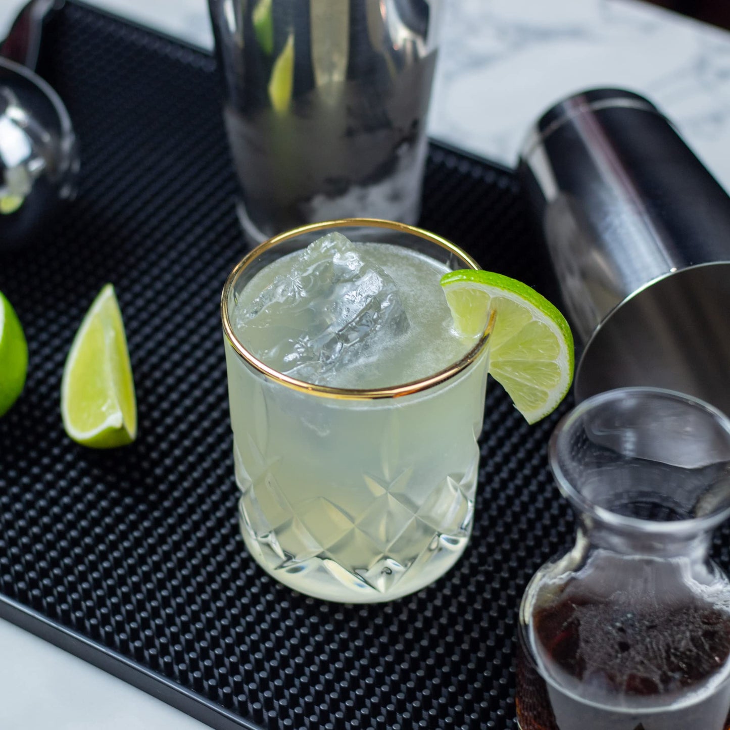 The Art of Craft Professional Cocktail Shaker Set Bartending Kit: Weighted Boston Shaker Tins, Hawthorne Strainer and Japanese Jigger