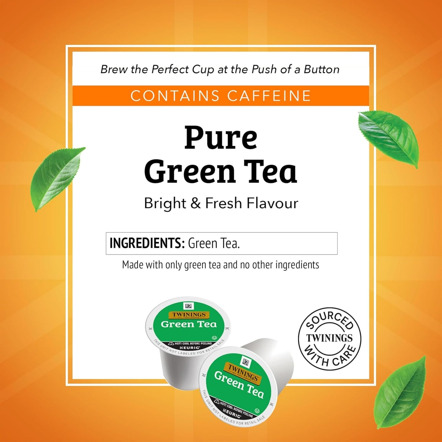 Twinings Green Tea K-Cup Pods - Smooth Flavor & Enticing Aroma, 24 Count for Keurig