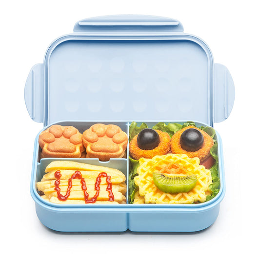 MISS BIG® Bento Lunch Box for Kids, 1150ml, 3 Compartments, Blue
