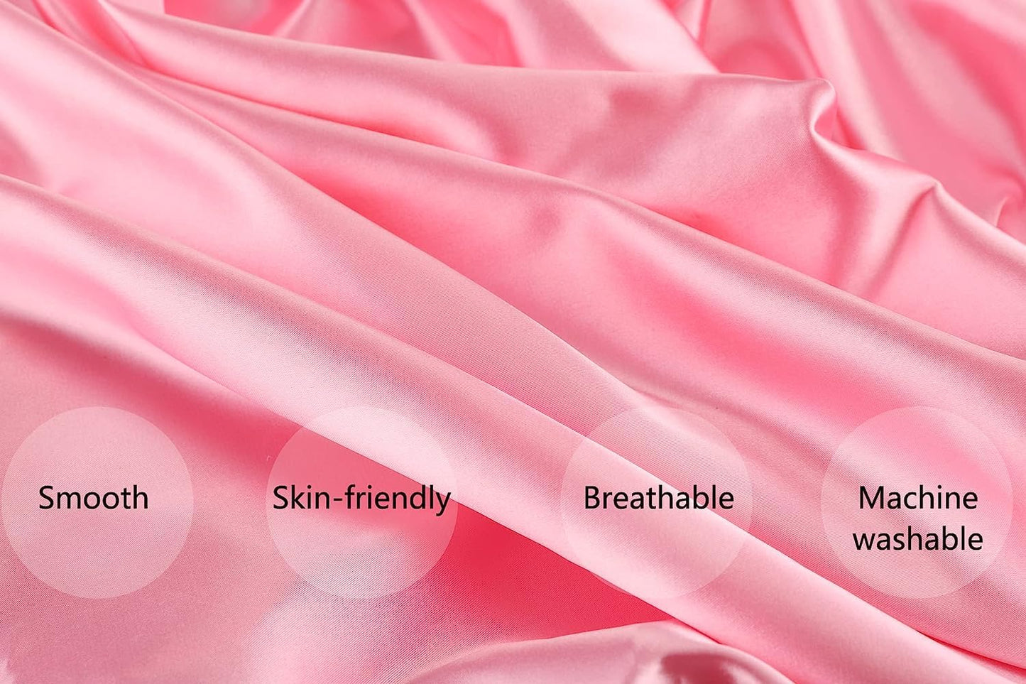 Satin Pack n Play Sheet Set 2 Pack Ultra Soft Silk Playard Sheet 36x36 Inch Protect for Baby Hair and Skin, Grey & Pink