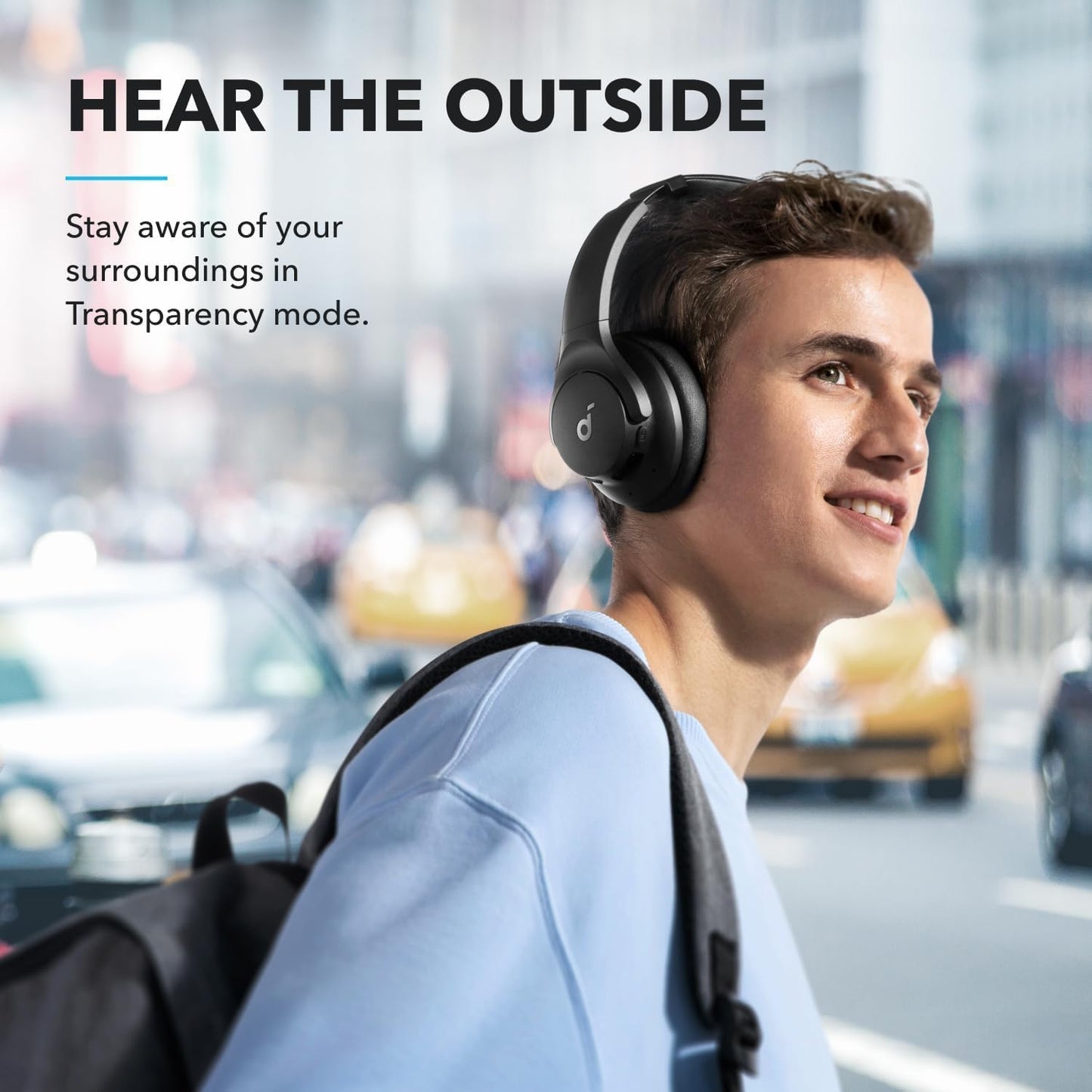 Soundcore by Anker Q20i Wireless Over-Ear Headphones - Hybrid Active Noise Cancelling, 40H Playtime, Hi-Res Audio, Black