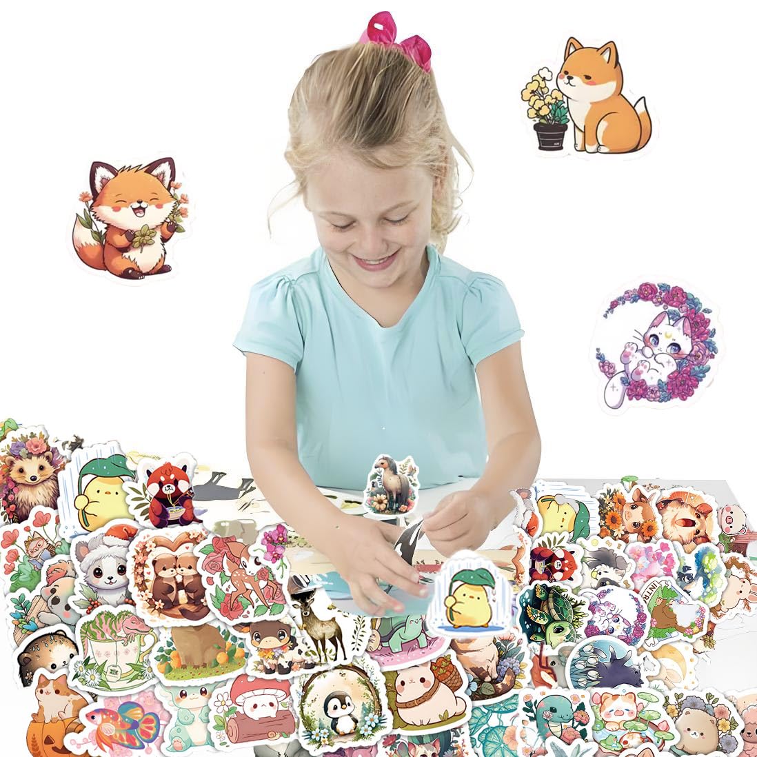 Happy Birthday Stickers, 100Pcs Cute Birthday Stickers for Water Bottle, Waterproof Laptop Skateboard Guitar Scrapbook Journalin