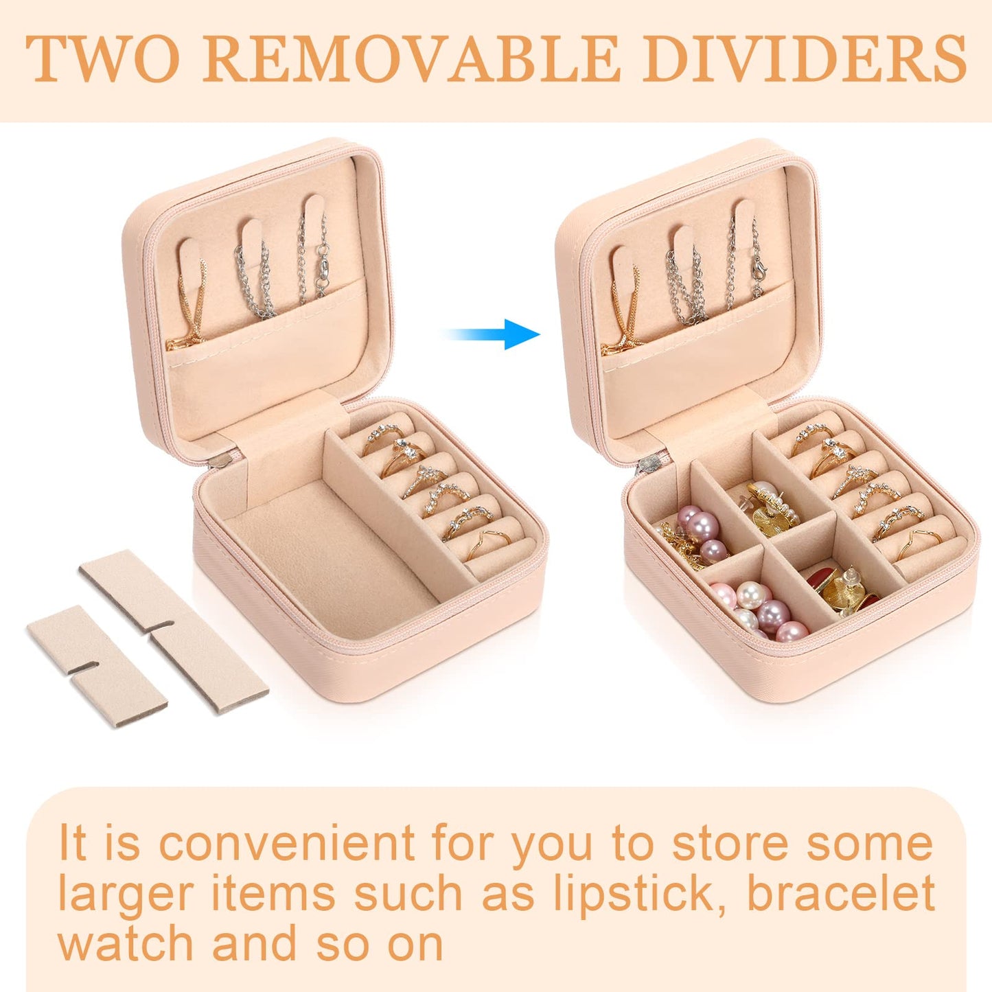 Kigeli 18 Pcs Small Travel Jewelry Case Bulk Bridesmaid Gifts Mini Jewelry Organizer Portable Earring Box for Women(Vivid Color)