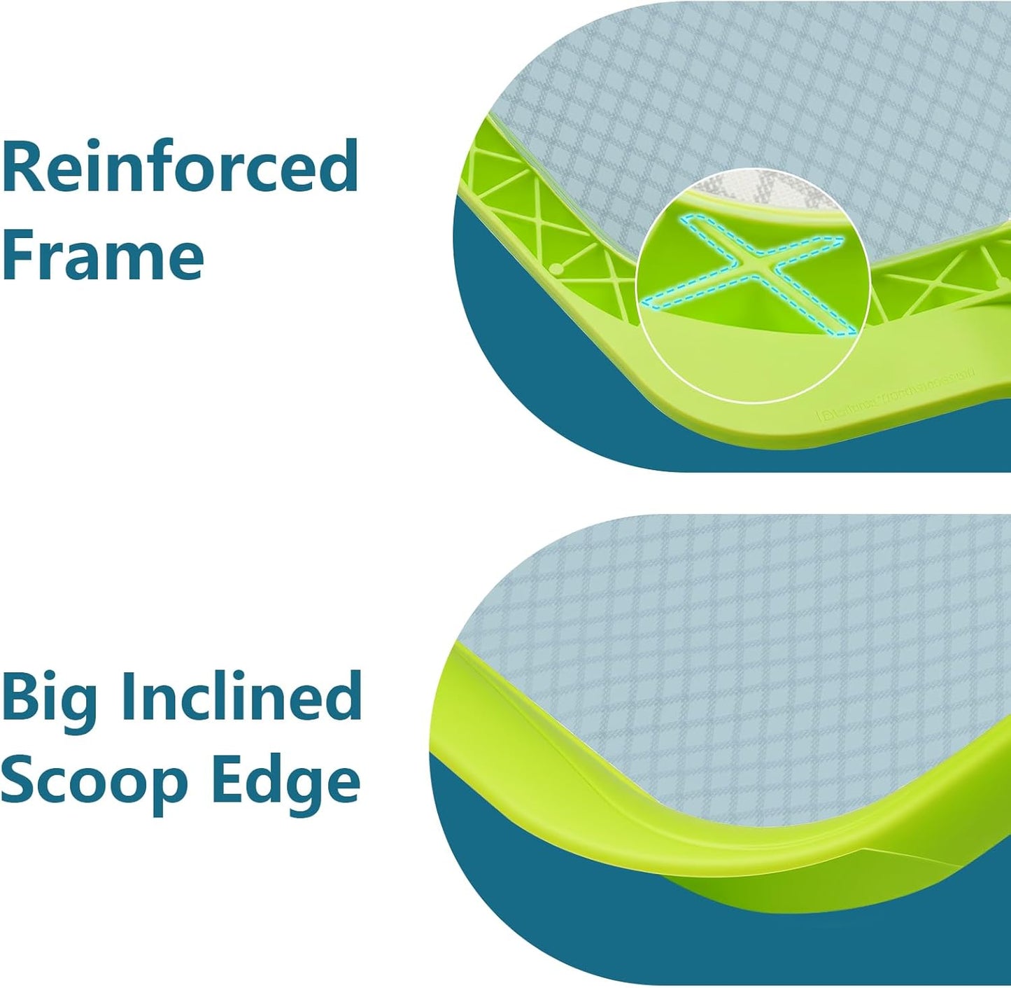 Sepetrel Pool Skimmer Net - Heavy Duty Leaf Rake with Ultra-Fine Mesh for Pool & Spa Cleaning