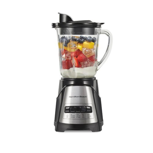 Hamilton Beach Power Elite Blender - 700 Watts, 12 Functions, 40 Oz Glass Jar - Black