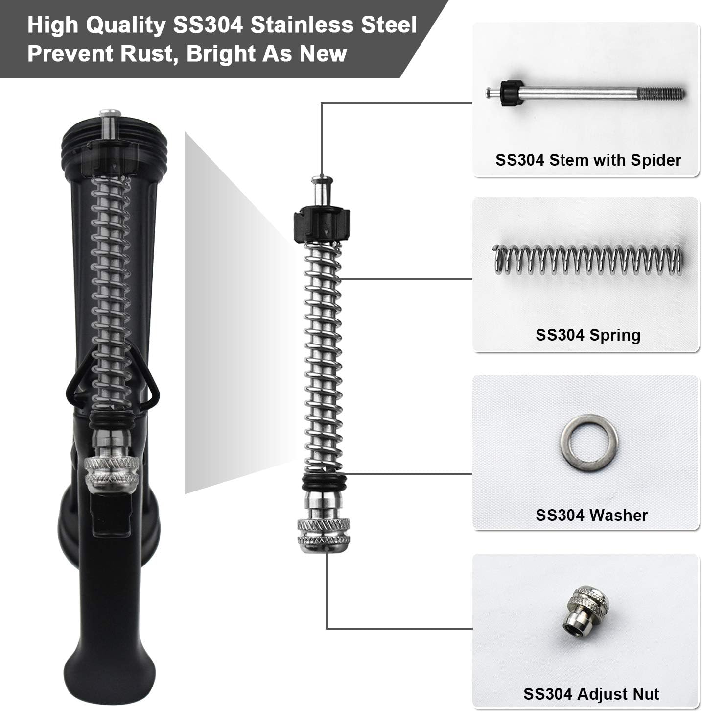 Skiennix Hose Nozzle - High Pressure Pistol Grip Sprayer | Adjustable Flow for Plants & Cars
