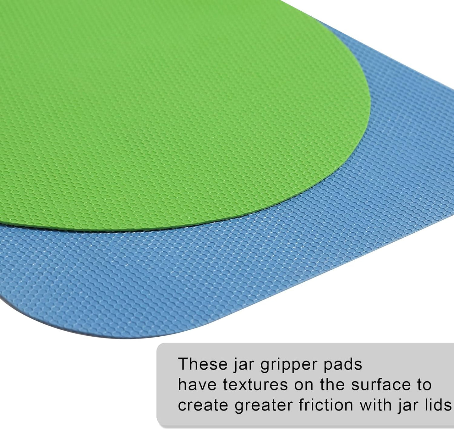 LUTER Multi-Function Silicone Jar Opener - Easy Grip for Seniors | 4-Piece Set in Light Blue & Green