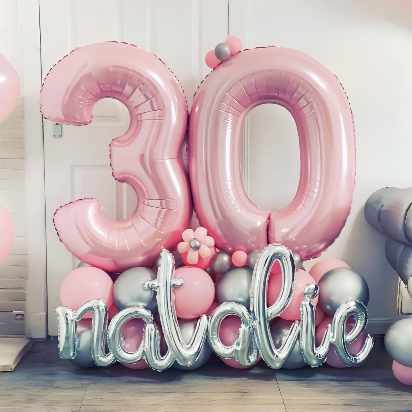 40" Balloon Letter A Pastel Pink, Large Foil Pink Letter Balloons Set A - Z for Girls, Light Pink A Helium Balloons for Women Birthday Anniversary Graduation New Year Party Decoration Supplies