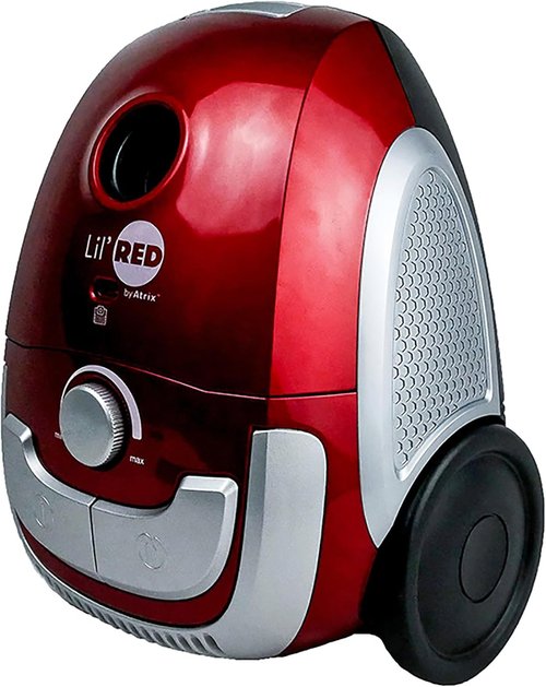 Atrix Lil Red Canister Vacuum - Portable Vacuum with 2 Quart HEPA Filter & Variable Speed Motor