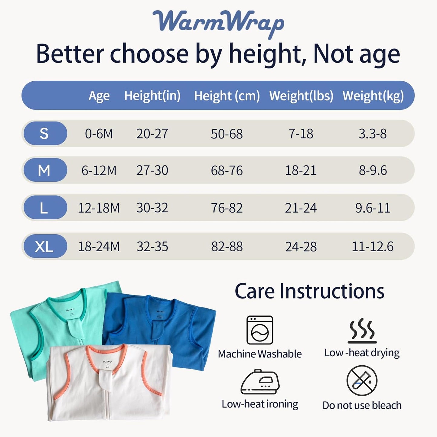 Skiennix Baby Sleep Sack - 100% Cotton Wearable Blanket for 12-18 Months | 3-Pack, Breathable & Lightweight