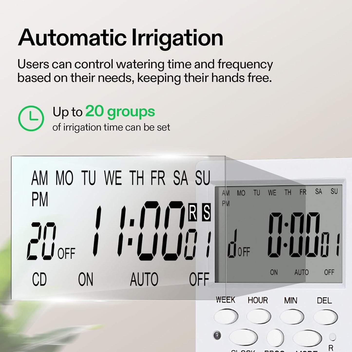 VIVOSUN Professional Drip Irrigation Kit - All-in-One System with Pump, Timer & 8 Emitters | 15W Output for Indoor/Outdoor Gardening