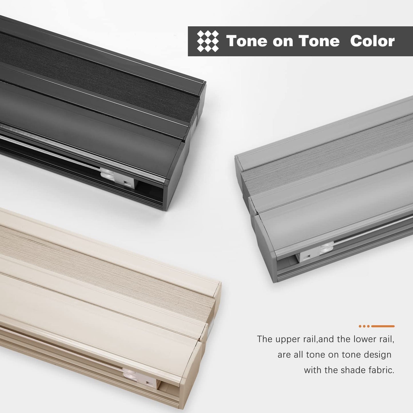 Changshade Top Down Bottom Up Shades,Blackout Cellular Shades Cordless,Top Down Bottom Up Cellular Shades,Honeycomb Blinds for Windows,Cellular Blinds Cordless,24Wide*50High,White